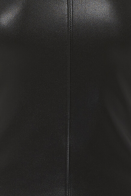 High Neck Leather Bodysuit